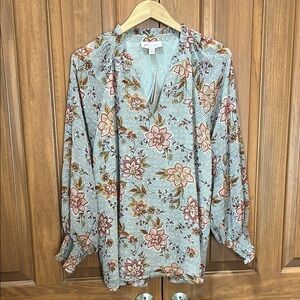 Philosophy Floral Print Women's Top size 2X new